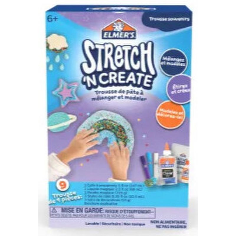 ELMERS - Kit de Masa Elmers Stretch Create Azul Amasa Pinta Colorea