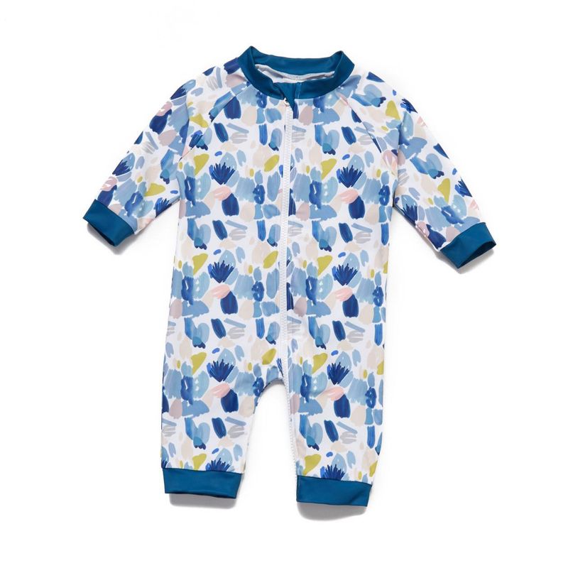 BONVERANO - Traje De Baño Con Cierre Completo Bebé Niños Protección UV