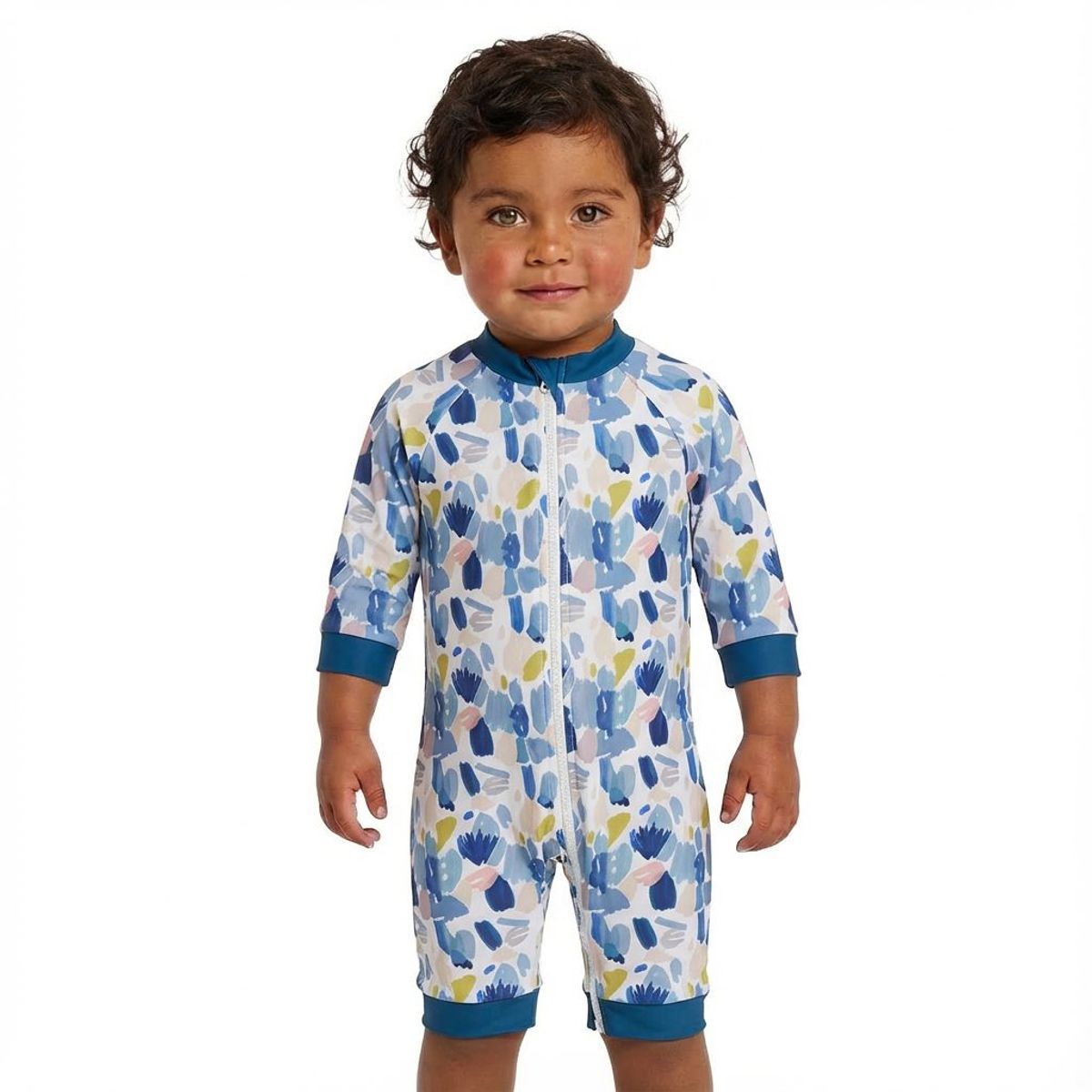 BONVERANO - Traje De Baño Con Cierre Completo Bebé Niños Protección UV