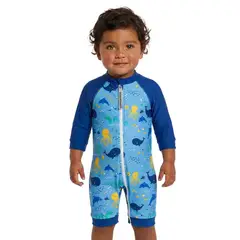 BONVERANO - Traje De Baño Con Cierre Completo Bebé Niños Protección UV