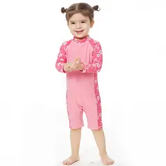 BONVERANO - Traje De Baño Manga Larga Bebé Niñas Protección Solar UV