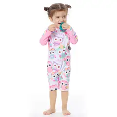 BONVERANO - Traje De Baño Manga Larga Bebé Niñas Protección Solar UV