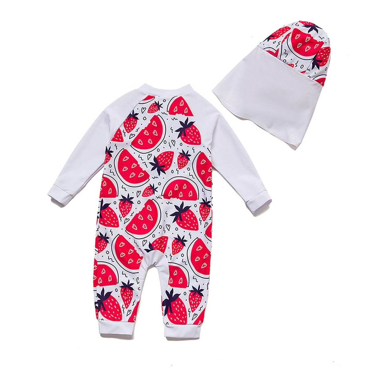 BONVERANO - Traje De Baño Con Cierre Completo Bebé Niñas Protección UV_.