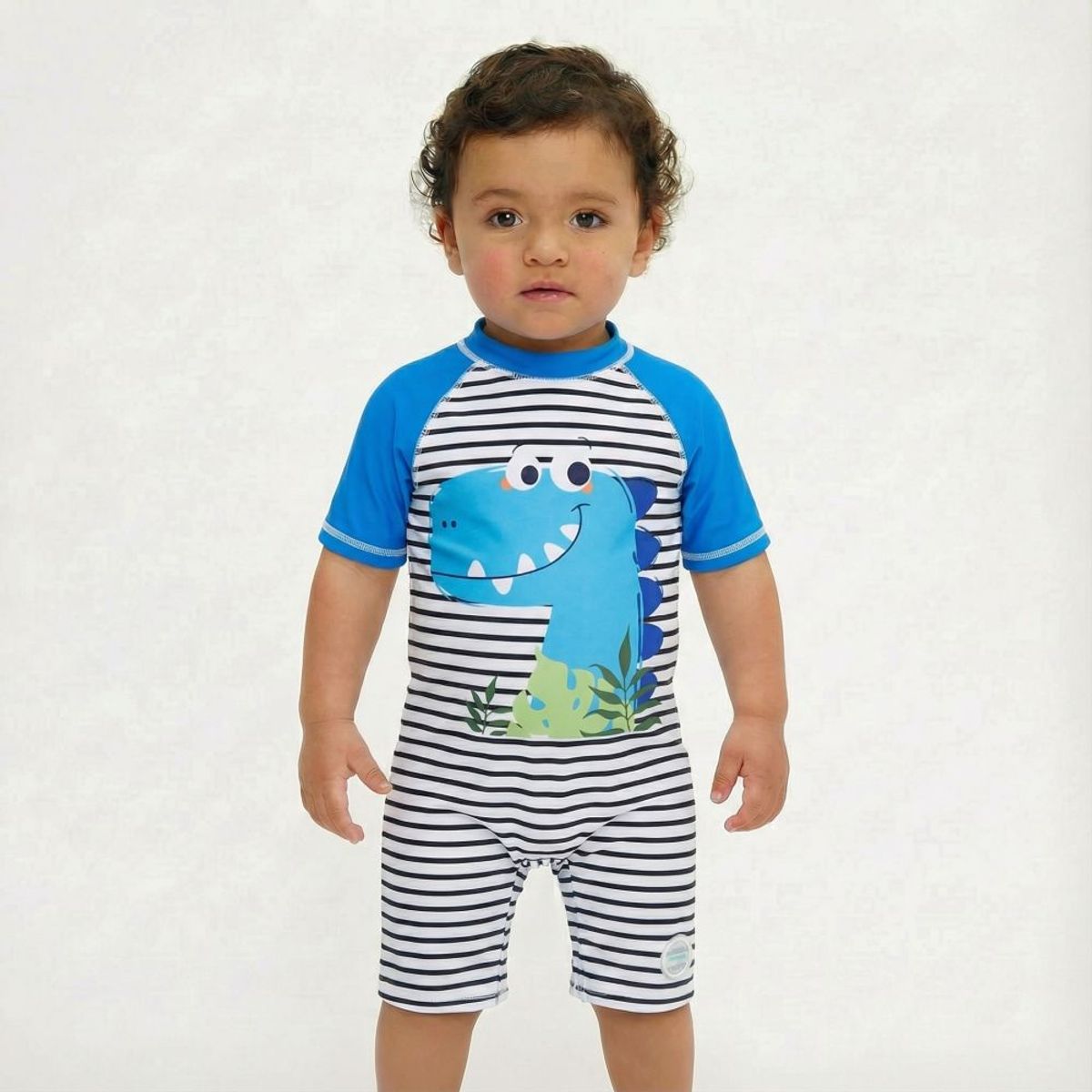 BONVERANO - Traje De Baño Bebé Niños Protección Solar UV Con Broches YKK