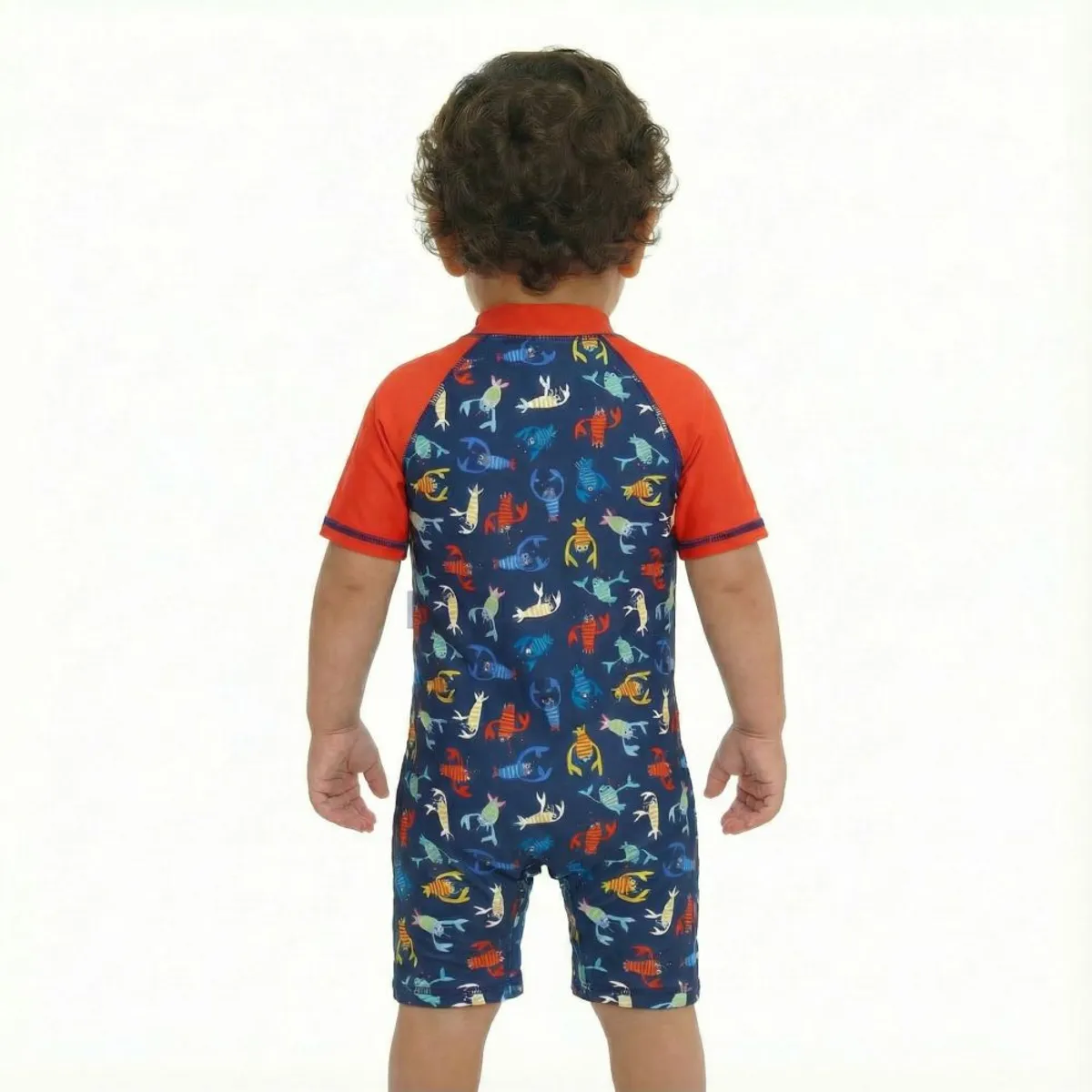 BONVERANO - Traje De Baño Bebé Niños Protección Solar UV Con Broches YKK