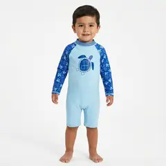 BONVERANO - Traje De Baño Manga Larga Bebé Niños Protección Solar UV