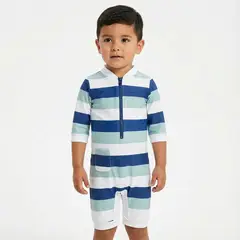 BONVERANO - Traje De Baño Manga Larga Bebé Niños Protección Solar UV