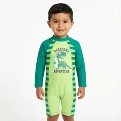 BONVERANO - Traje De Baño Manga Larga Bebé Niños Protección Solar UV