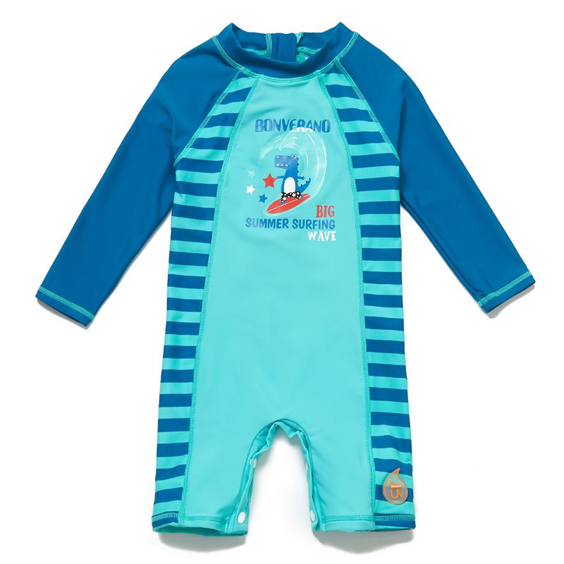 BONVERANO - Traje De Baño Manga Larga  Bebé Niños Protección Solar UV