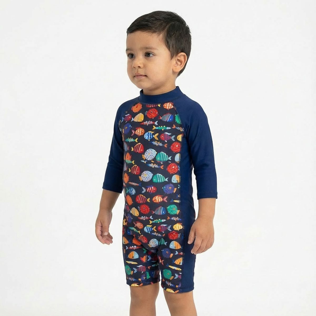 BONVERANO - Traje De Baño Manga Larga  Bebé Niños Protección Solar UV