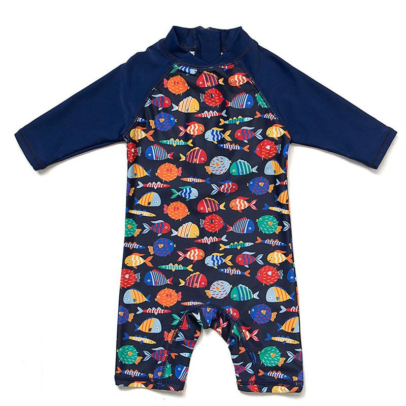 BONVERANO - Traje De Baño Manga Larga  Bebé Niños Protección Solar UV