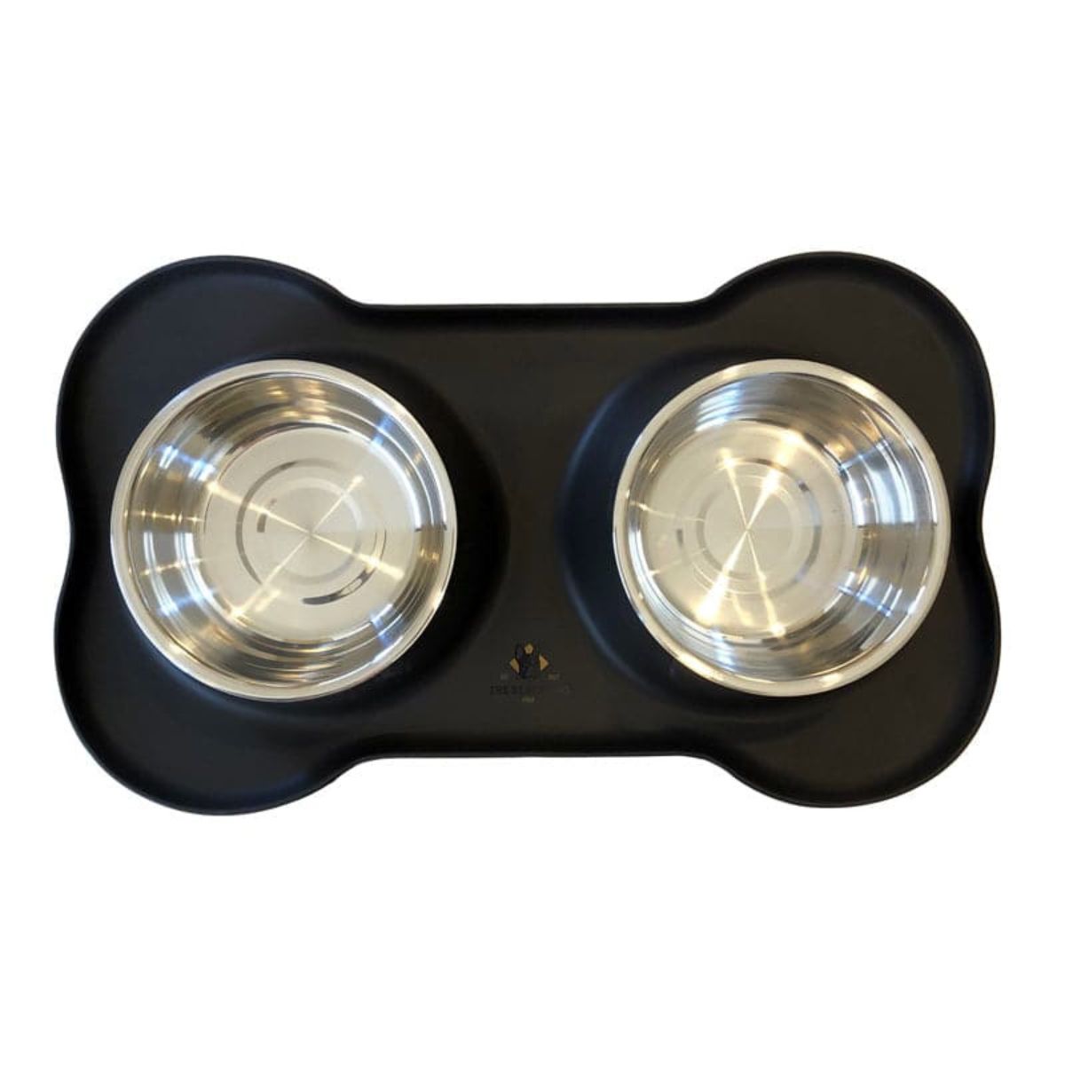 GENERICO - Plato Doble para Perros Anti-hormigas Negro 750ml por plato