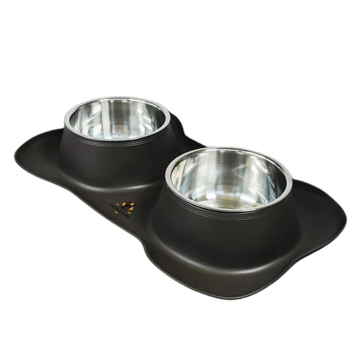 GENERICO - Plato Doble para Perros Anti-hormigas Negro 750ml por plato