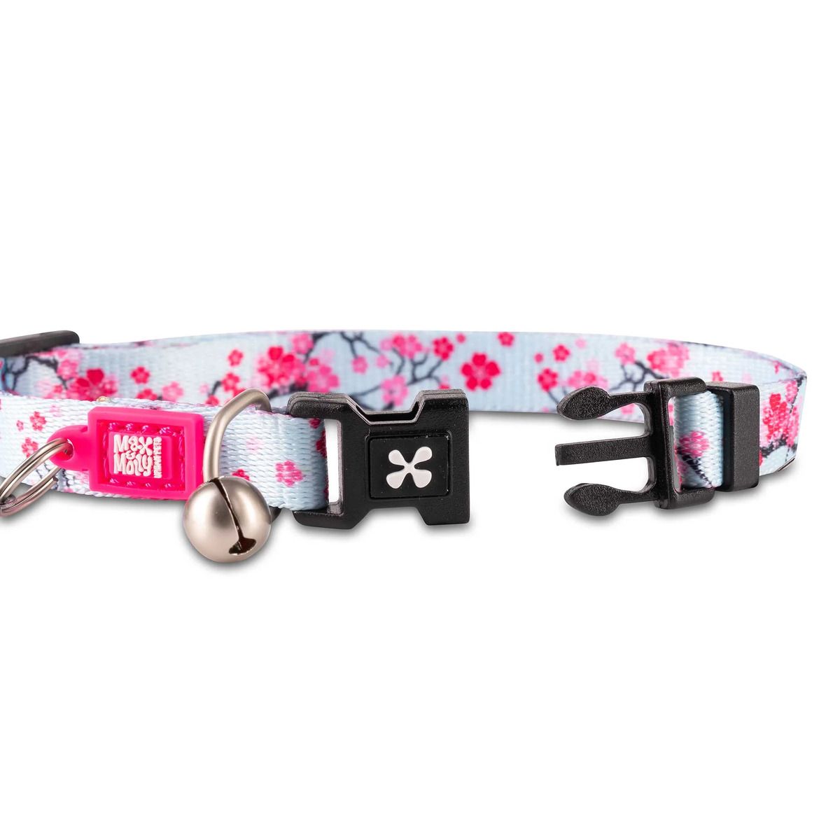 MAX & MOLLY - Collar Gato Smart Id 1-4kg Cherry Bloom Max and Molly