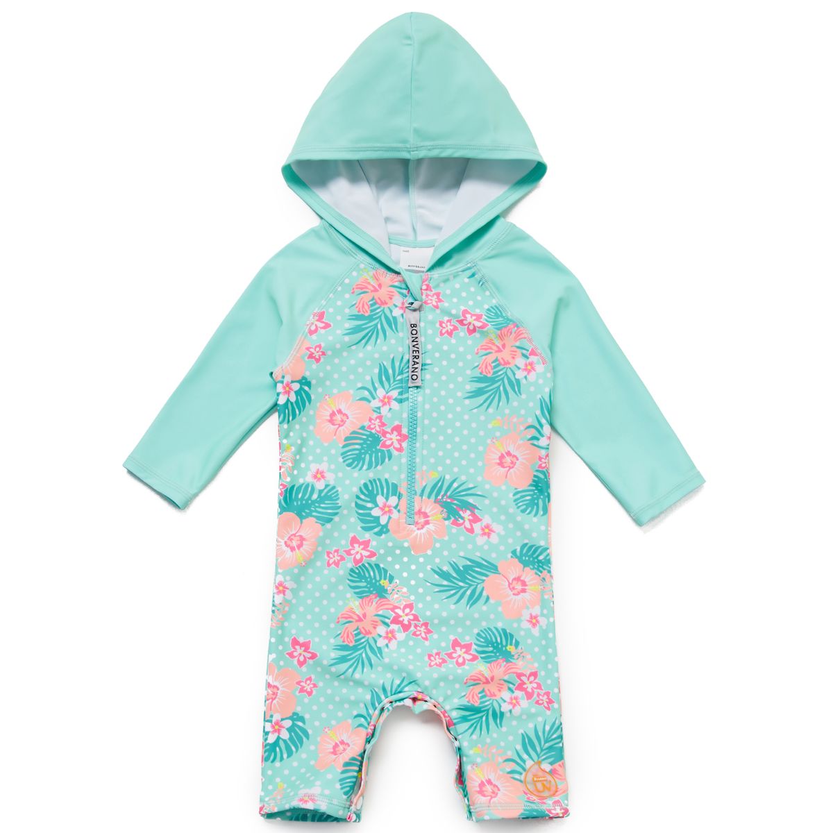 BONVERANO - Traje De Baña Con Capucha Bebé Niños Protección Solar UV