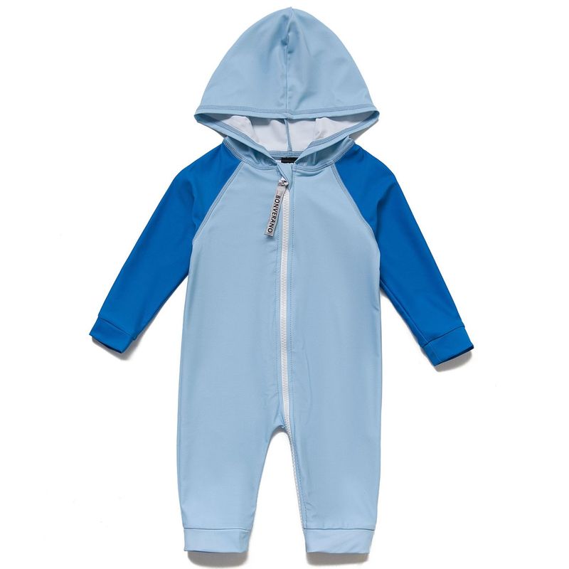 BONVERANO - Traje De Baña Con Capucha Bebé Niños Protección Solar UV