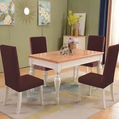 SUPERCENTER - Pack 6 Fundas Cubre Premium Comedor Asientos Tela Gruesa carmesí