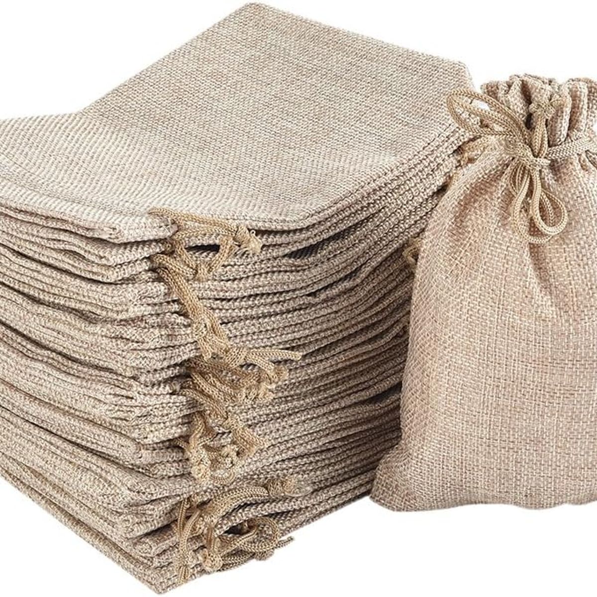 KUANGYE - Pack 60 Bolsas De Tela Para Souvenir 8x10cm