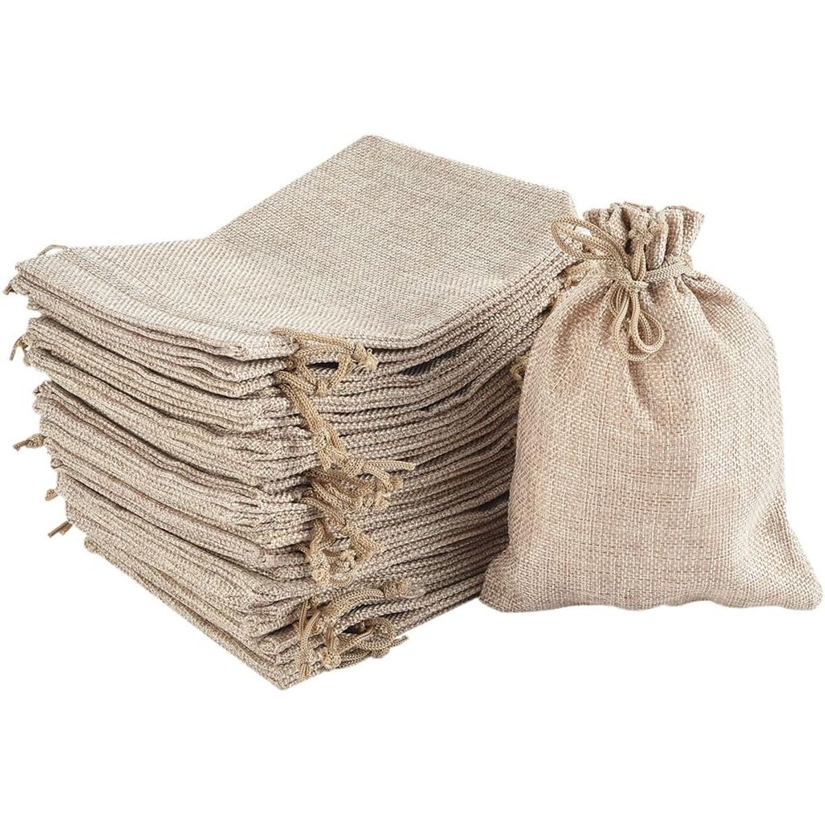 KUANGYE - Pack 60 Bolsas De Tela Para Souvenir 8x10cm