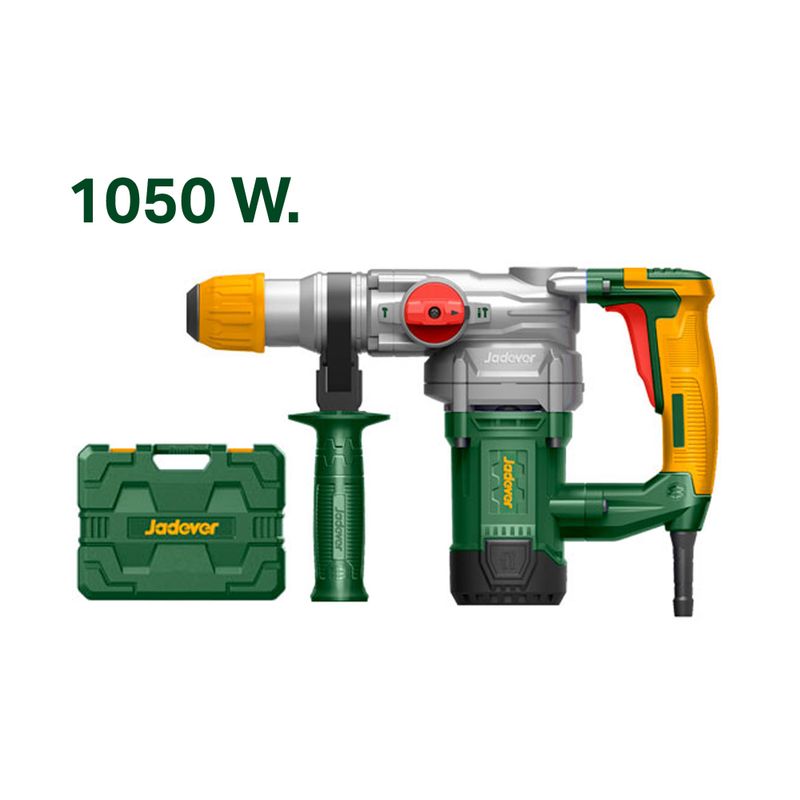 JADEVER - Rotomartillo SDS Plus 1050w + Maleta JADEVER