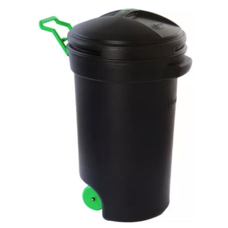 WENCO - Basurero Tacho Plastico 75 Litros Wenco Con Ruedas