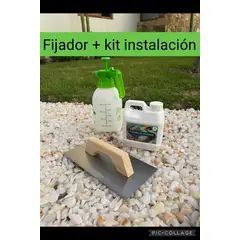 GENERICO - Fijador para piedras (rinde 10 a 12m2) + kit + envio