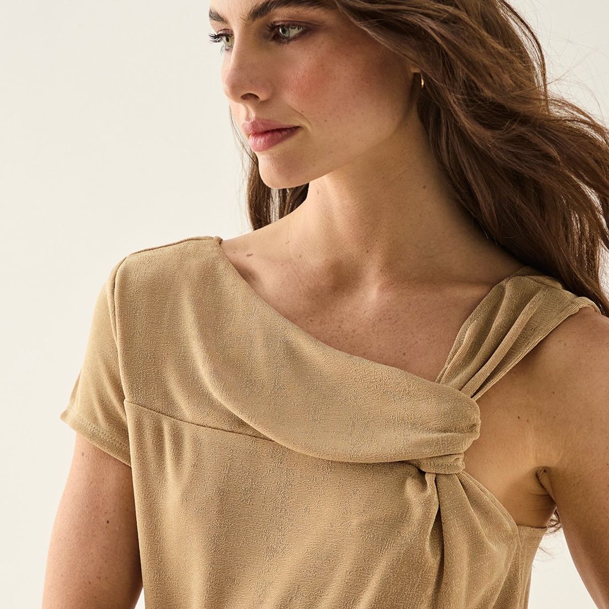 ASH - Polera Sin Mangas Beige Mujer Ash