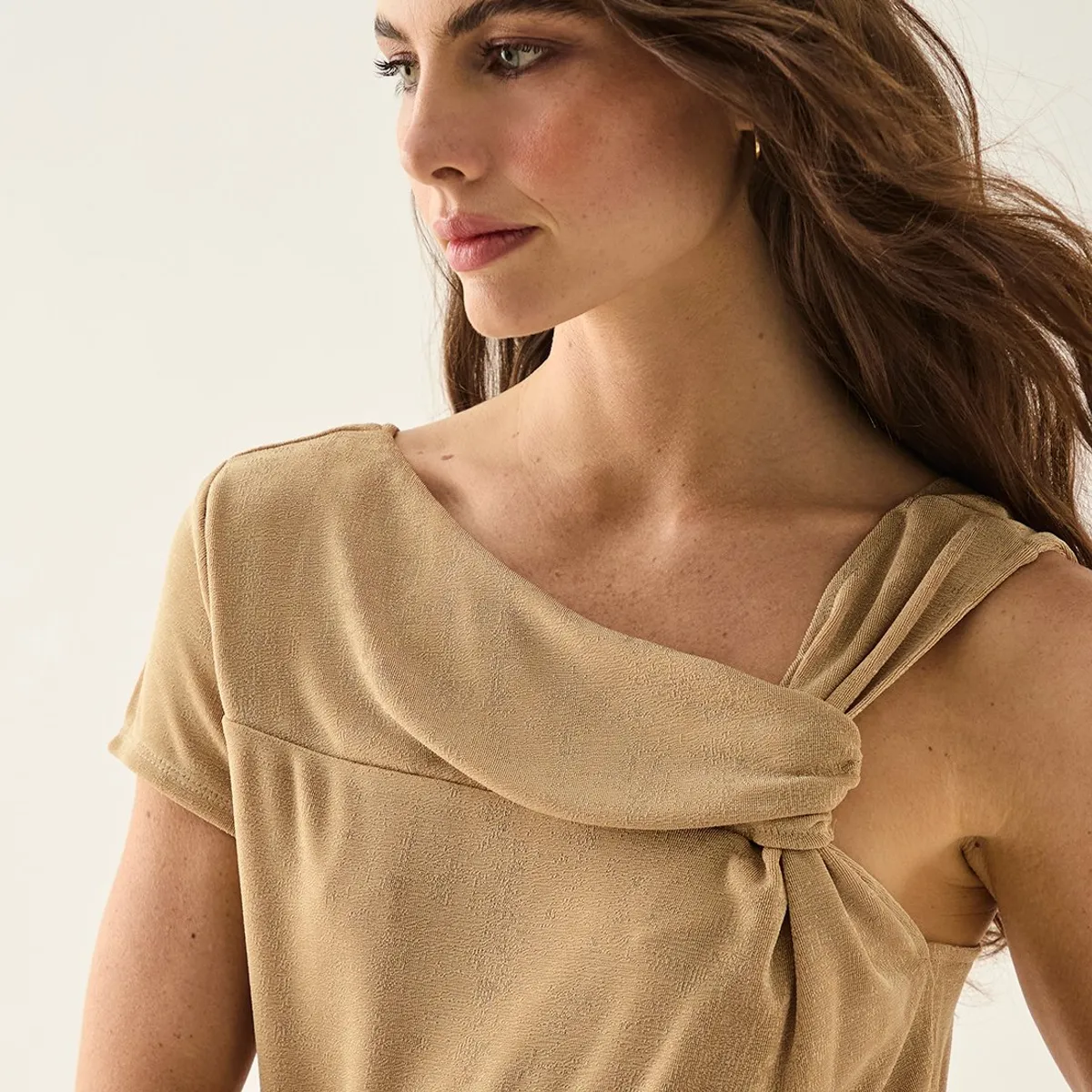 ASH - Polera Sin Mangas Beige Mujer Ash
