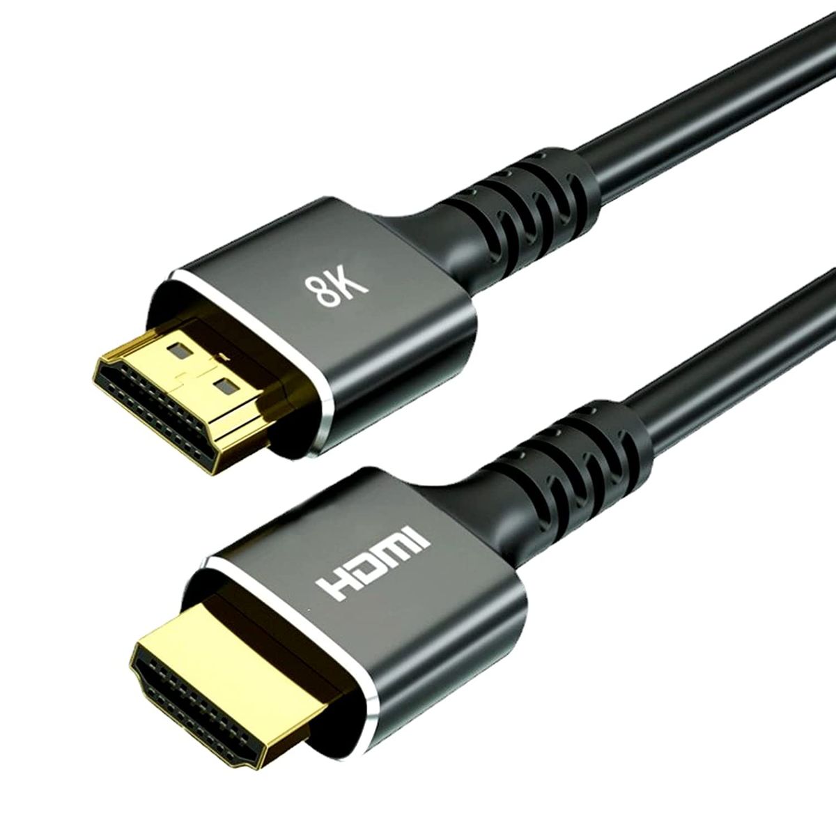 GENERICO - Pack 2 Cable Hdmi 8k 1,5 Metros Ultra Hd V2.1 Cables Hdmi