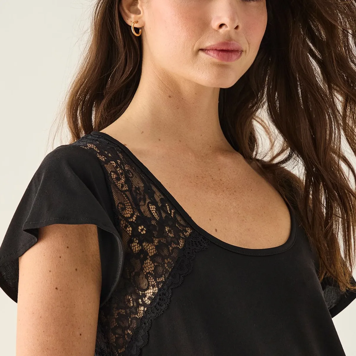 ASH - Polera Manga Corta Negro Mujer Ash