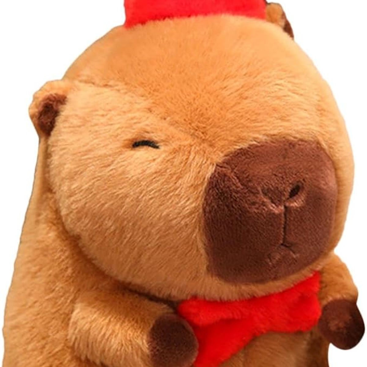 NEWTREE - PELUCHE CAPIBARA CON GORRO DE FIESTA  Y MOÑO 28CM
