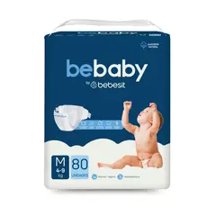 BEBESIT - Pañales BeBaby Premium By M 80u Hipoalergénico