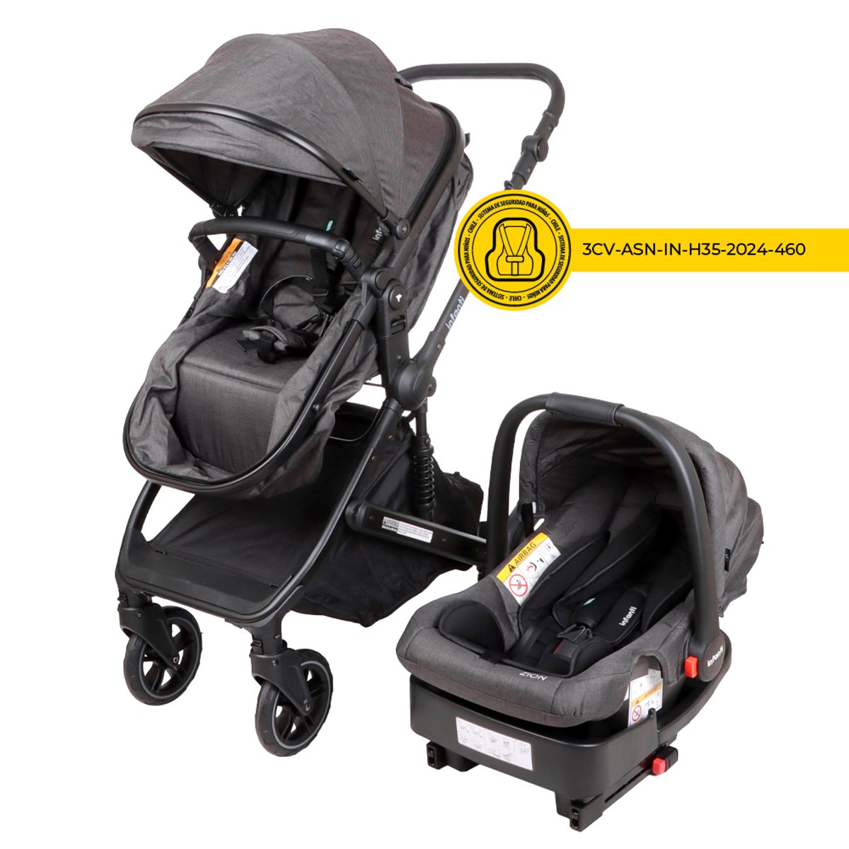 INFANTI - Coche Travel System Epic 6G Heather Grey Infanti