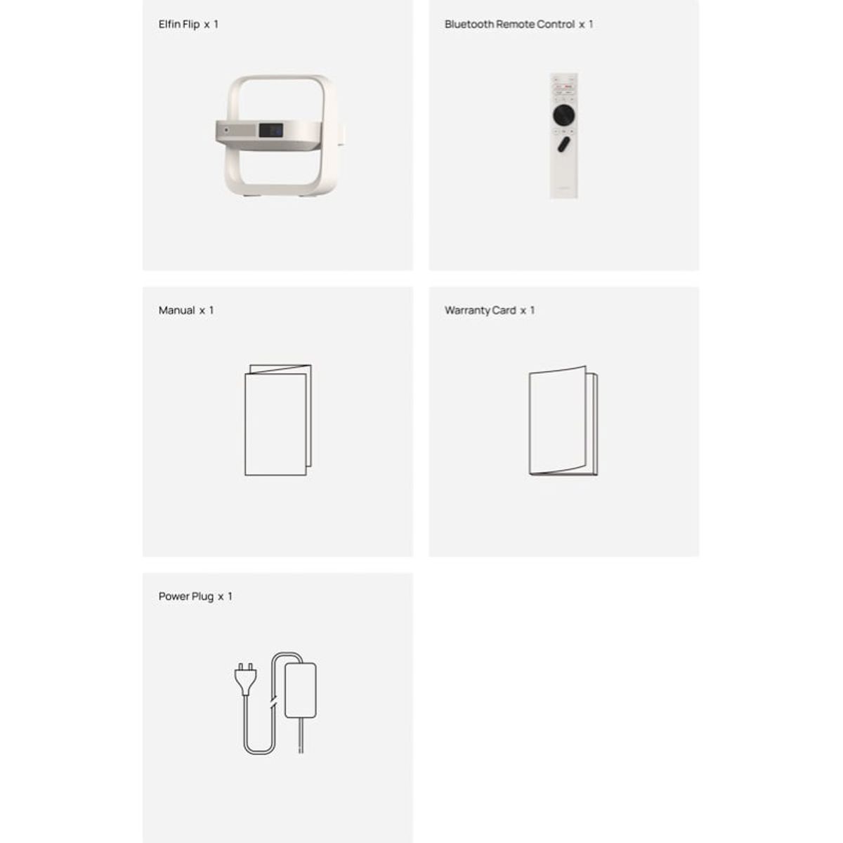 XGIMI - XGIMI Elfin Flip  Proyector portátil con resolución FHD de 1080P