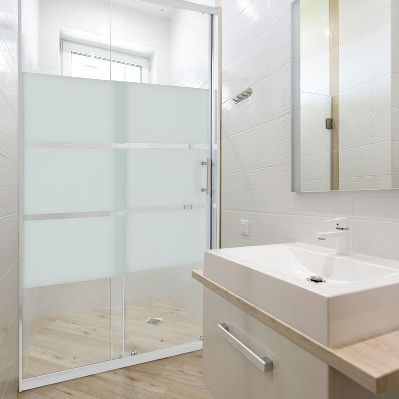 JOYTEK - Mampara Ajustable Blanco Diseño 120-135x185cm