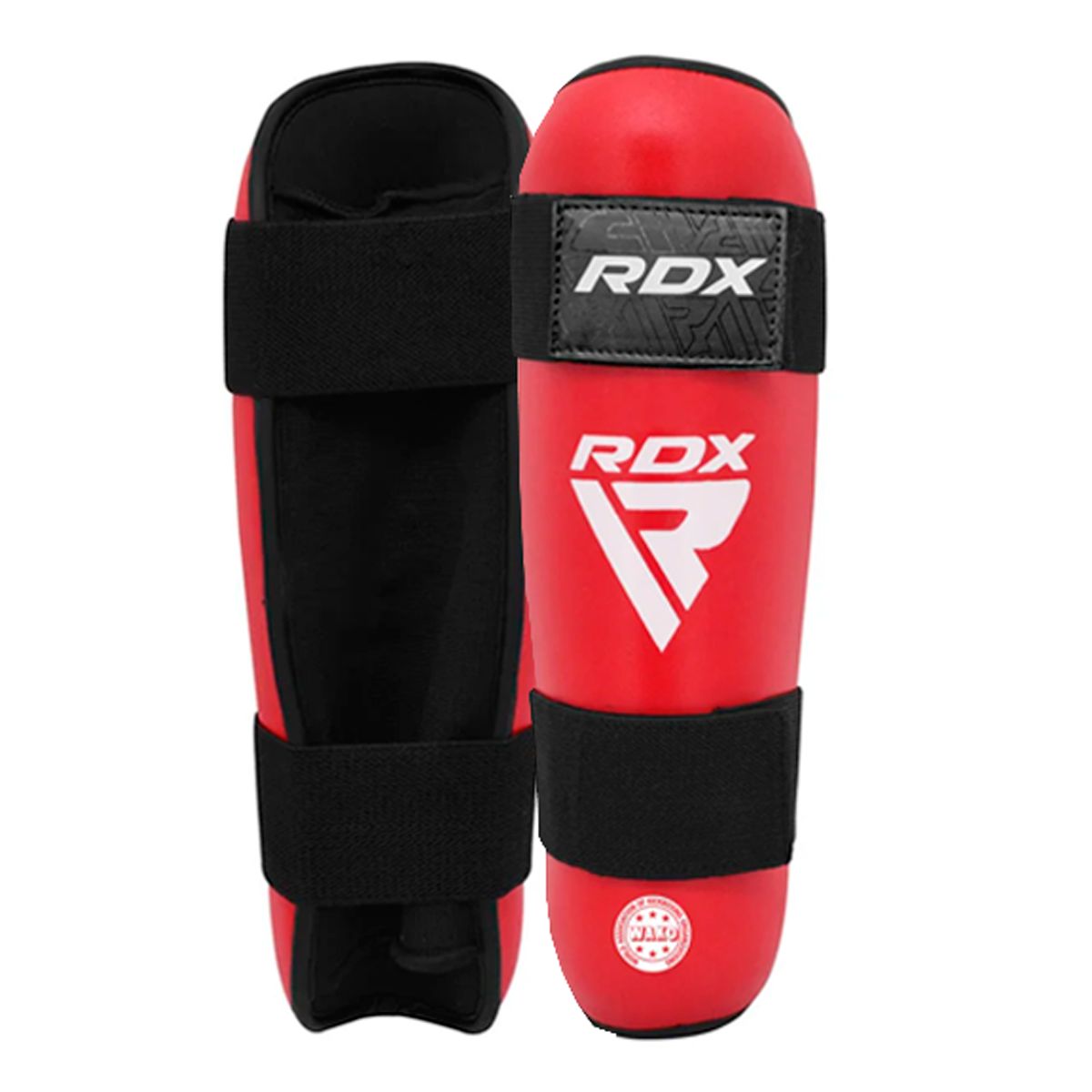 RDX - Canilleras Par Rdx Wako Shin Guard Cert T2 Rojo Wsr-t2