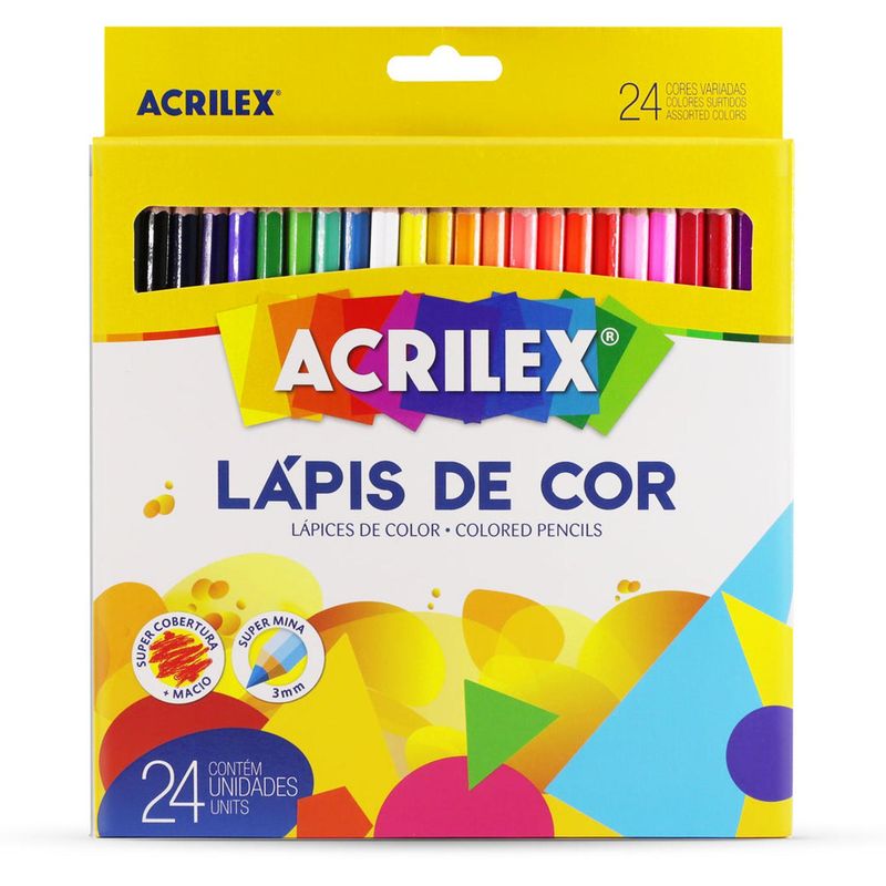 GENERICO - LÁPICES DE 24 COLORES HEXAGONAL