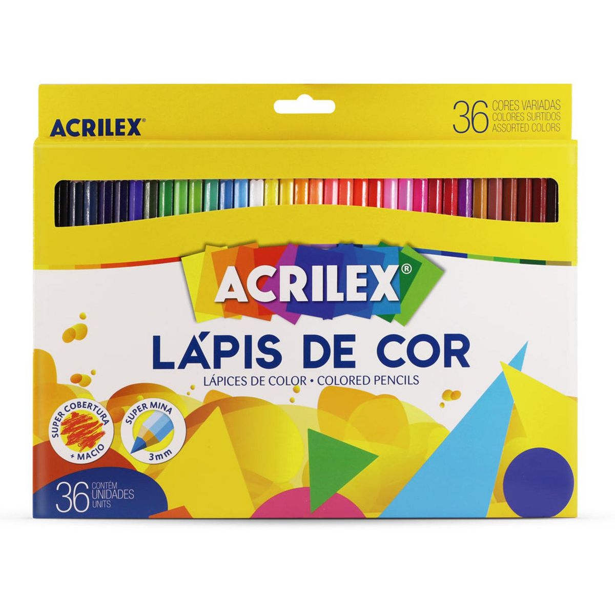 GENERICO - LÁPICES DE 36 COLORES HEXAGONAL