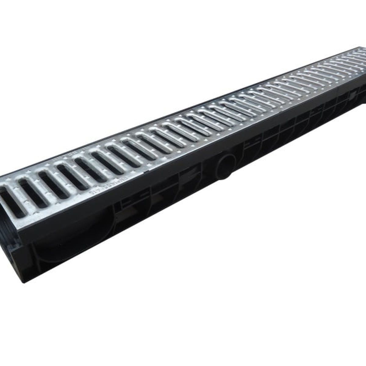 ARTHOME - CANALETA 100x100 MM CON REJILLA SUPERIOR DE ACERO GALVANIZADO ARTHOME