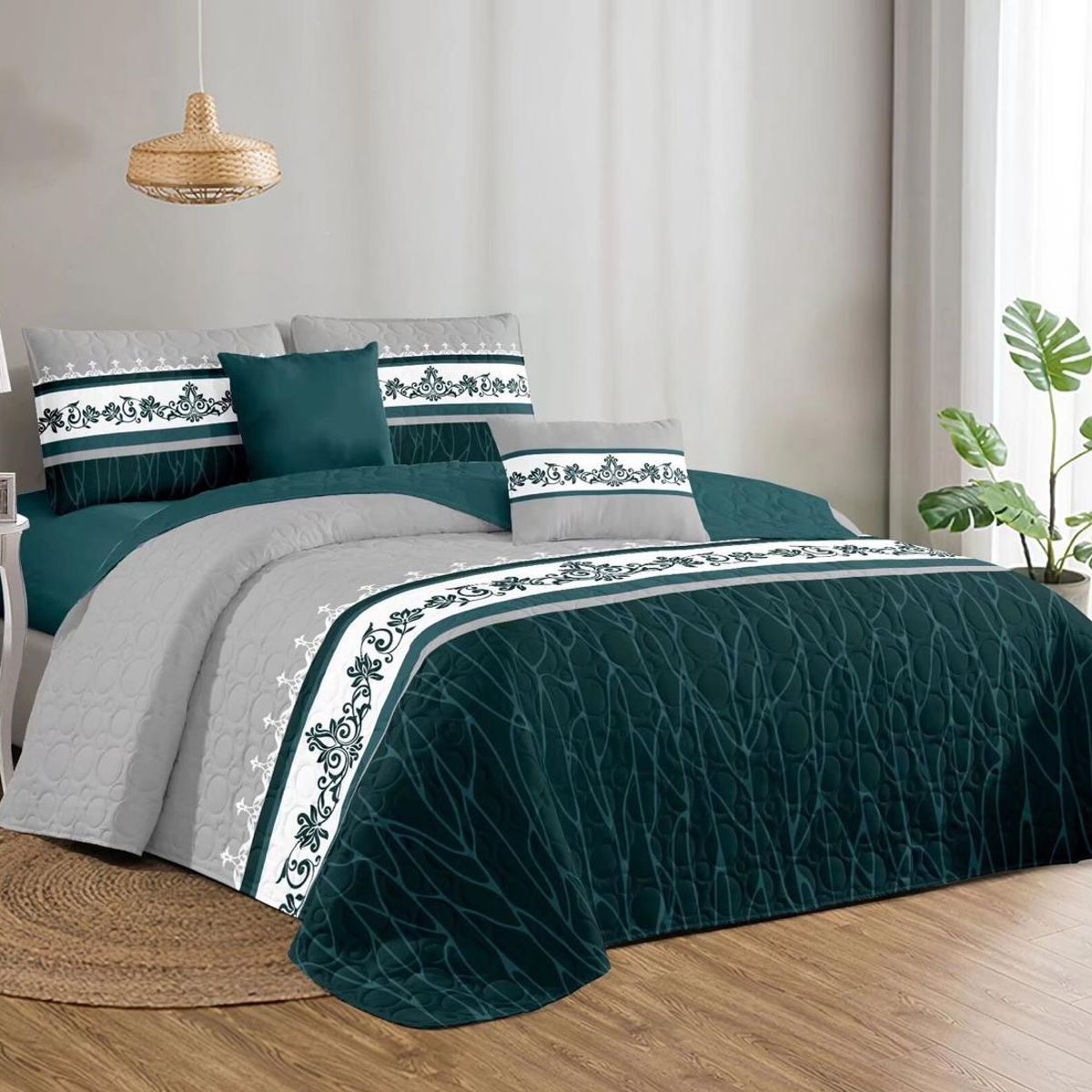 GENERICO - COBERTORES DE VERANO QUILTS REVERSIBLES