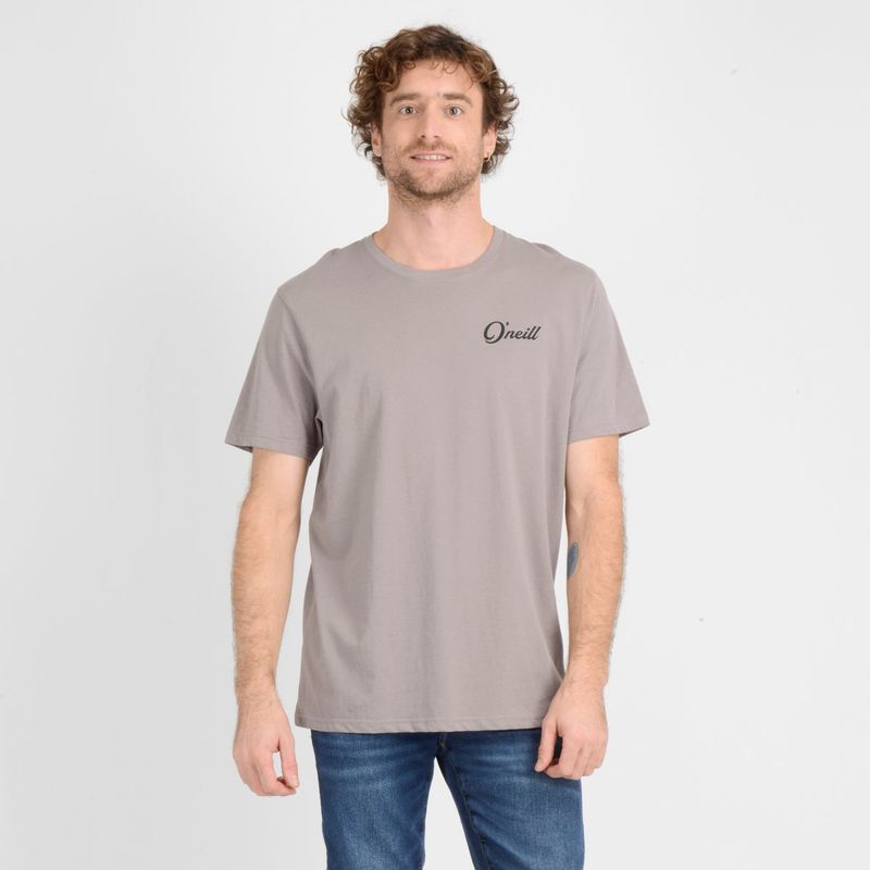O'NEILL - POLERA MANGA CORTA COMBO  GRIS