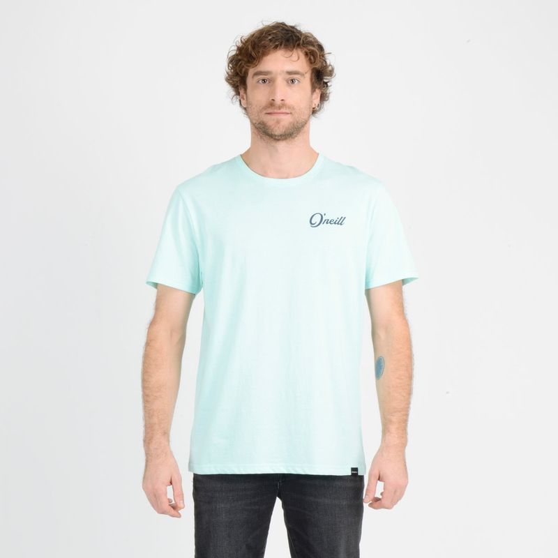 O'NEILL - POLERA MANGA CORTA COMBO  AZUL