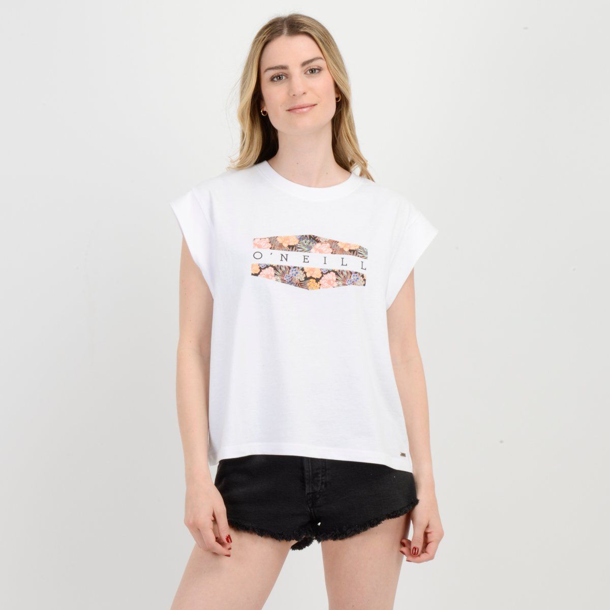 O'NEILL - POLERA MANGA CORTA BOTANIC  BLANCO