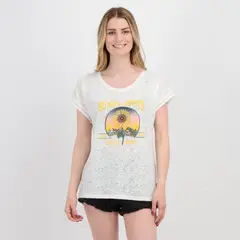 O'NEILL - POLERA MANGA CORTA SUNNY STATE BEIGE CLARO