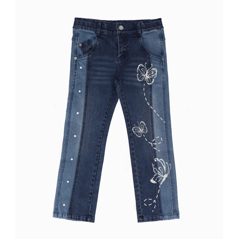 LIMONADA - Jeans niña bicolor Azul Marino LIMONADA