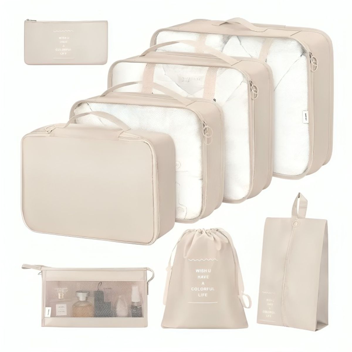 OEM - Bolsas De Viaje 8 En 1 Bolsas Organizadoras De Viaje Maleta