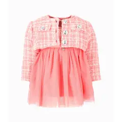 LIMONADA - Vestido bebé con bolero Coral