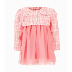 LIMONADA - Vestido niña con bolero Coral