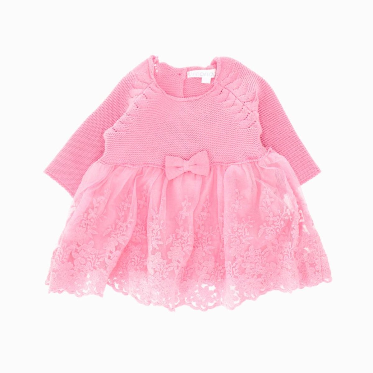 LIMONADA - Vestido recién nacida tejido Coral Limonada