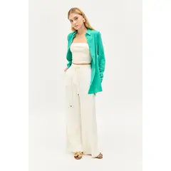 IO - Blusa Manga Larga Verde Cata Mujer